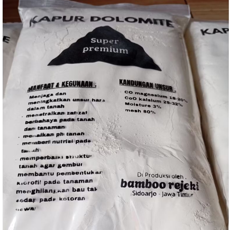 Pupuk kapur dolomit super 2KG / Kapur Dolomite super premium 2KG / Kapur dolomit reptile gecko dll