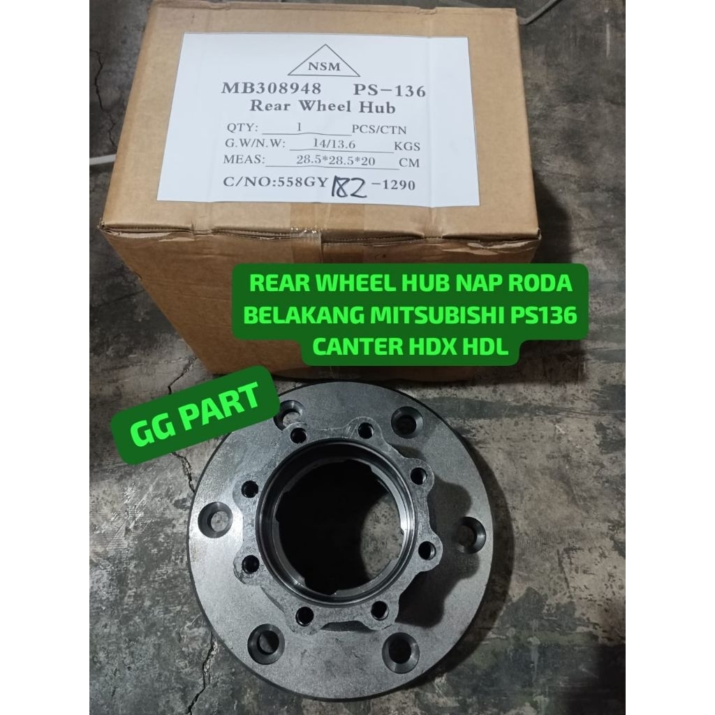 NAP RODA BELAKANG WHEEL HUB REAR NAP RODA CANTER PS136 HDL PS136 PS136 HDX