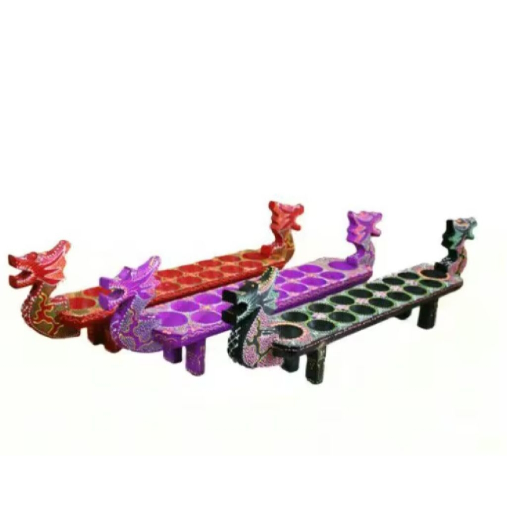 Congklak Kayu Naga Gratis Biji Untuk Kado dan Oleh-oleh