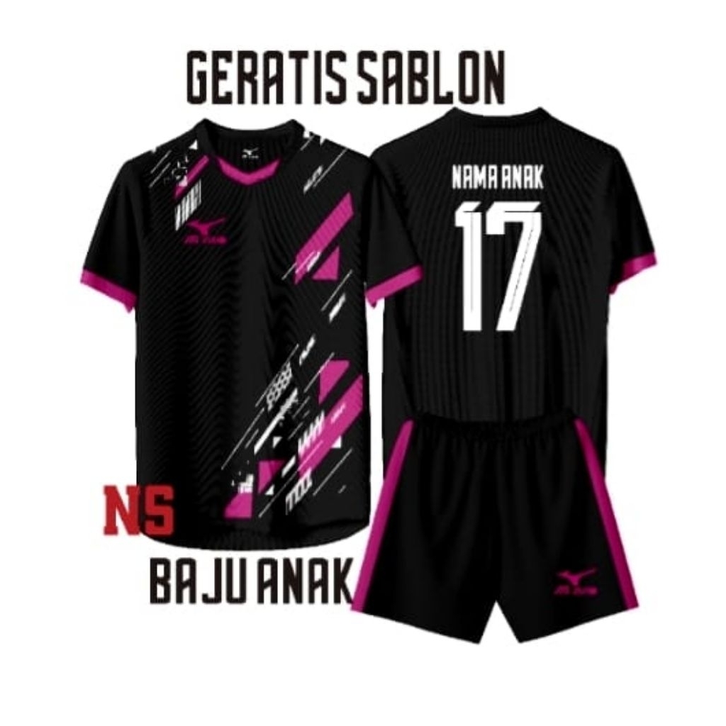 STELAN ANAK ANAK GERATIS NAMA NOMOR BAJU BOLA FUTSAL