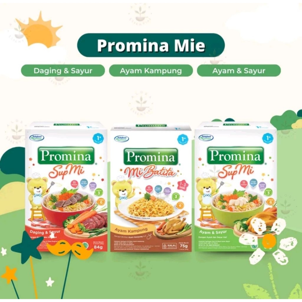 Promina sup mie 1+ Mie makanan MPASI bayi