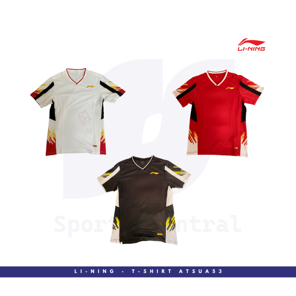 Lining Kaos Jersey Olahraga Badminton ATSUA53 Original
