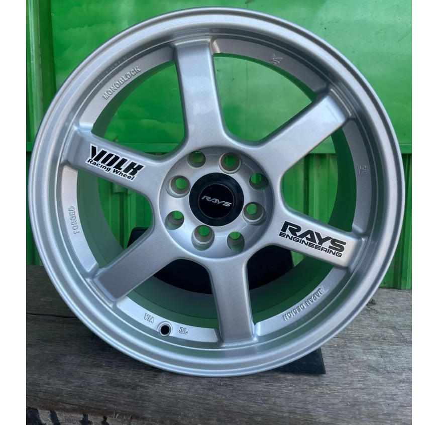 1 SET VELG BARU TE37 R16 H8  100/114,3 Lbr 7 ET 40 Wrn Silver
