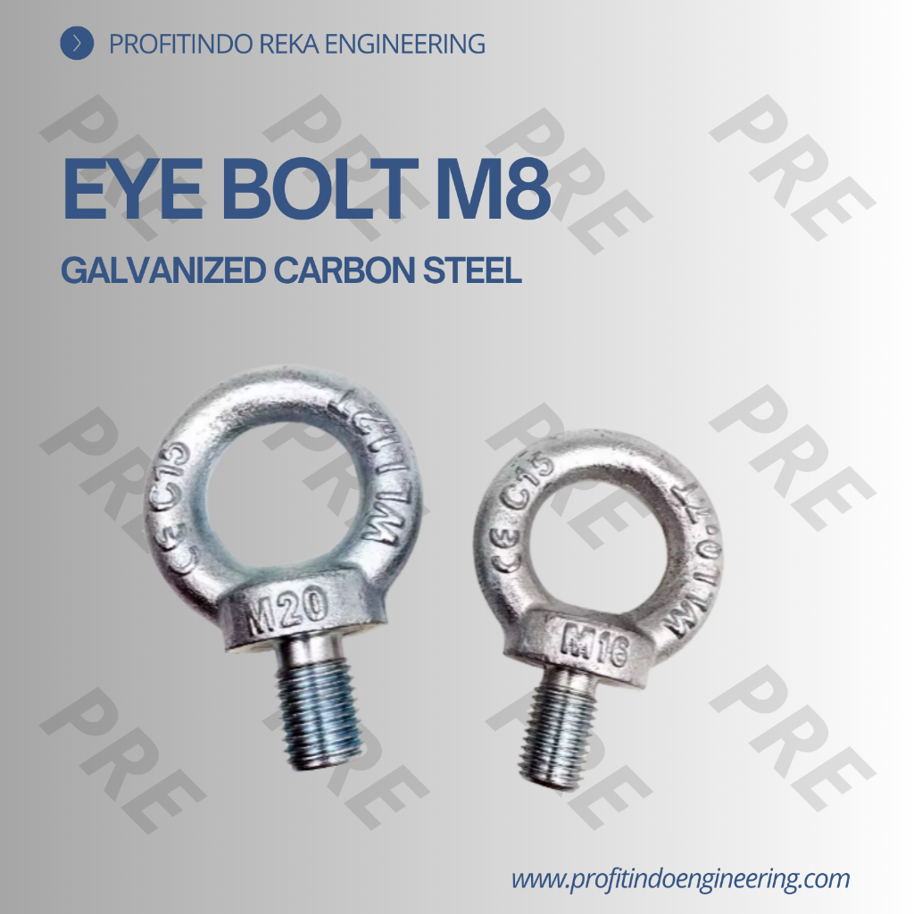 LIFTING EYE BOLT M8 GALVANIS