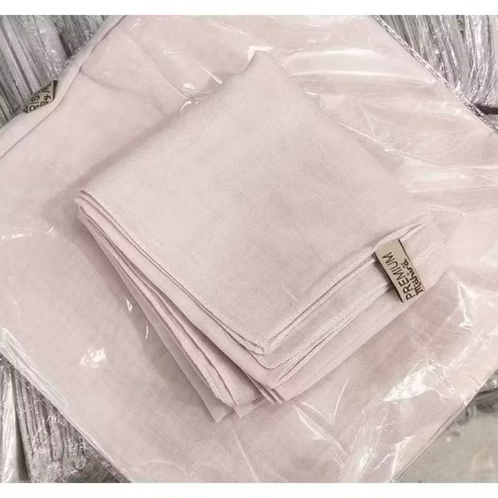 Hijab Segiempat Paris Premium nude Muda •Nude Muda•