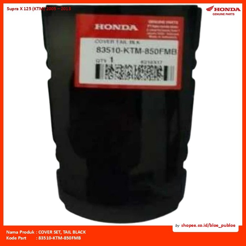 COVER SET, TAIL BLACK/83510KTM850FMB