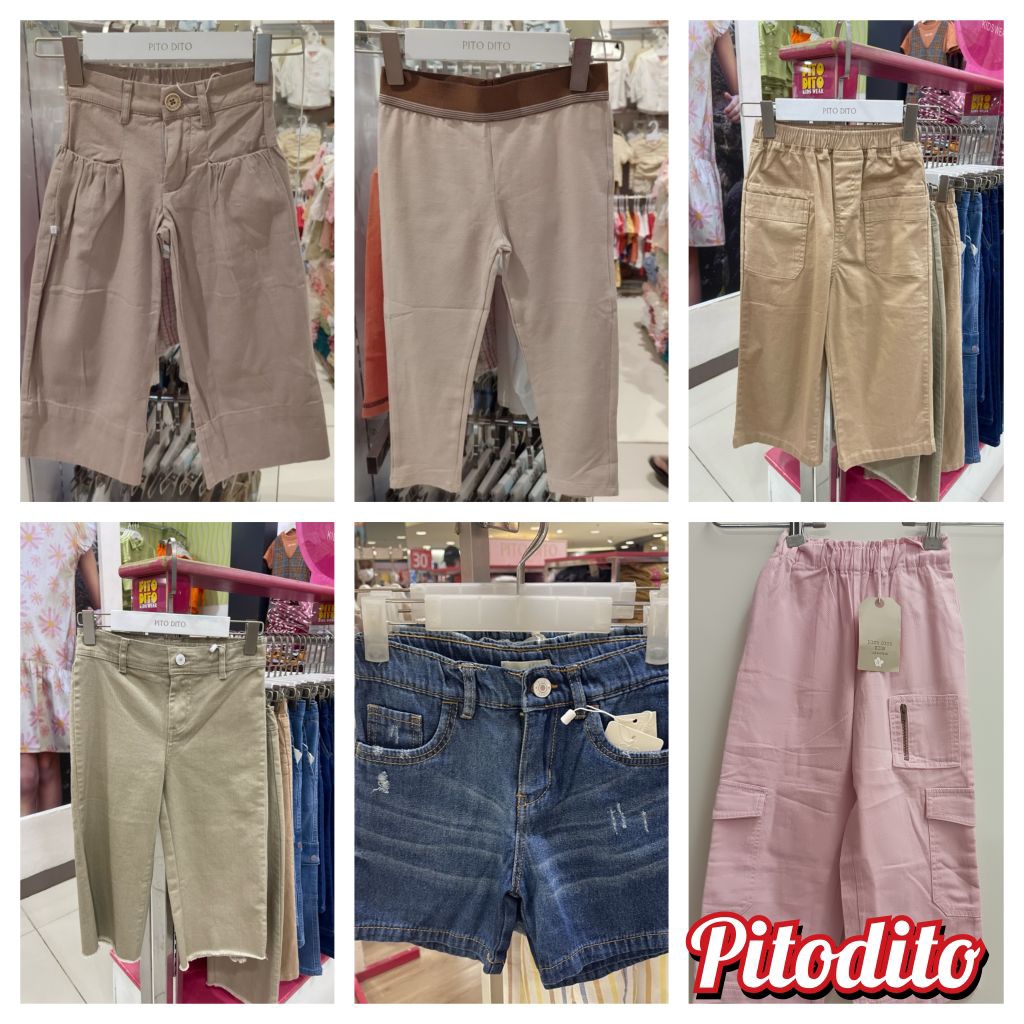 Pito Dito - Kulot, Legging, Celana anak perempuan 1-12 Tahun