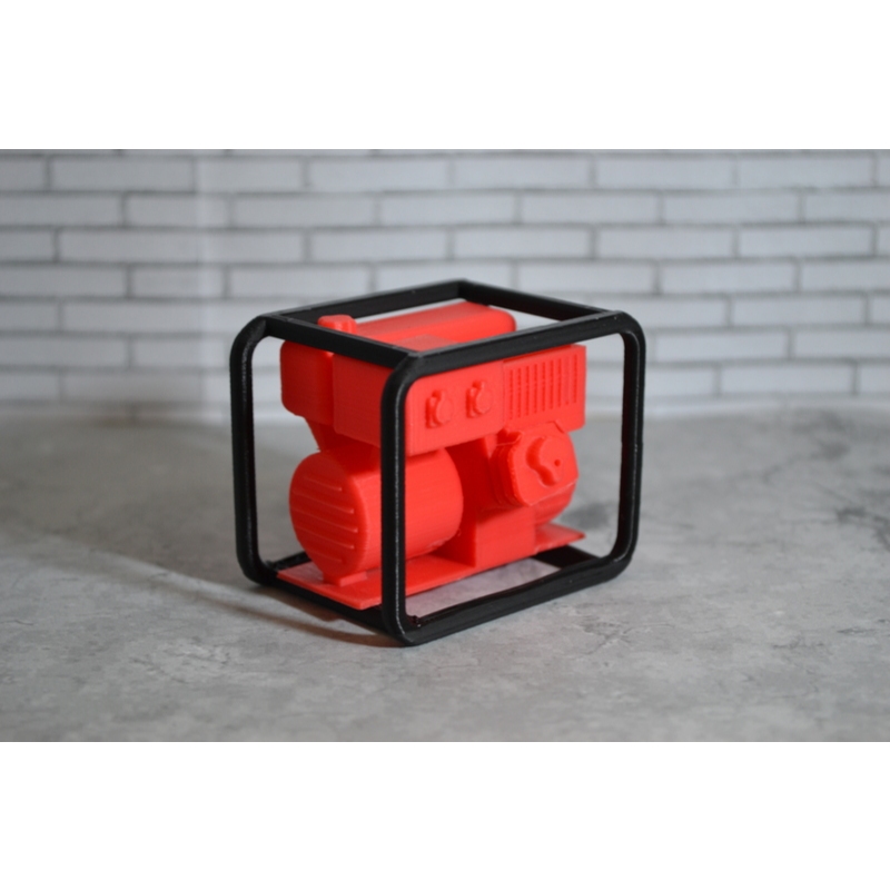 Scale 1/10 petrol generator. miniatur disel diesel generator untuk aksesoris diorama garasi garage b