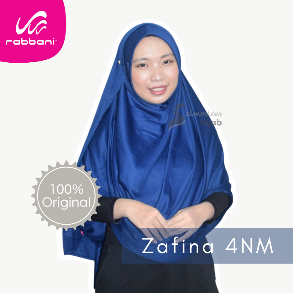 JILBAB KERUDUNG HIJAB PASHMINA INSTAN JERSEY RABBANI MANTAN ZAFINA 4NM