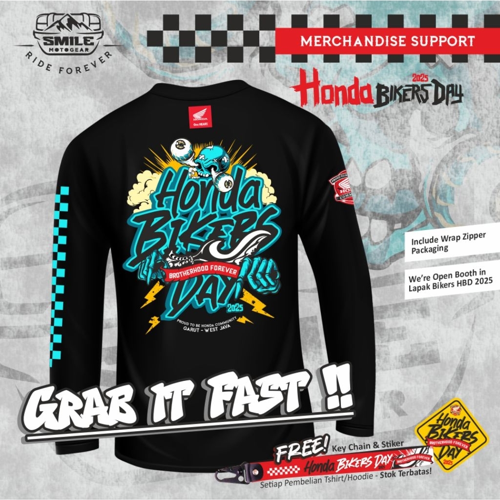 KAOS SUPPORTING HONDA BIKERS DAY GARUT 2025