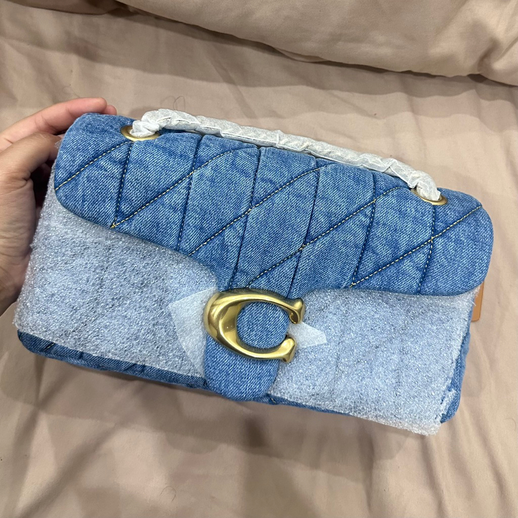 [NEW] COACH TABBY 26 QUILTING DENIM SHOULDER BAG [READY] [AUTHENTIC] [ORIGINAL]