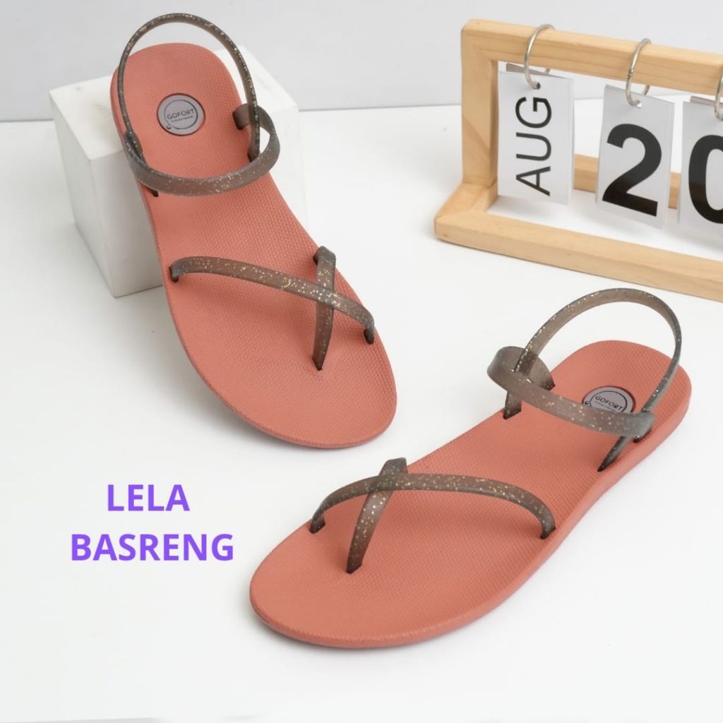 Gofort Lela Basreng Sandal Wanita Anti Licin