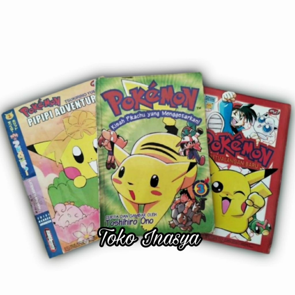 MANGA / KOMIK POKEMON (PETUALANGAN BARU / PIPIPI ADVENTURE / LICENSED EDITION / KISAH PIKACHU YANG M