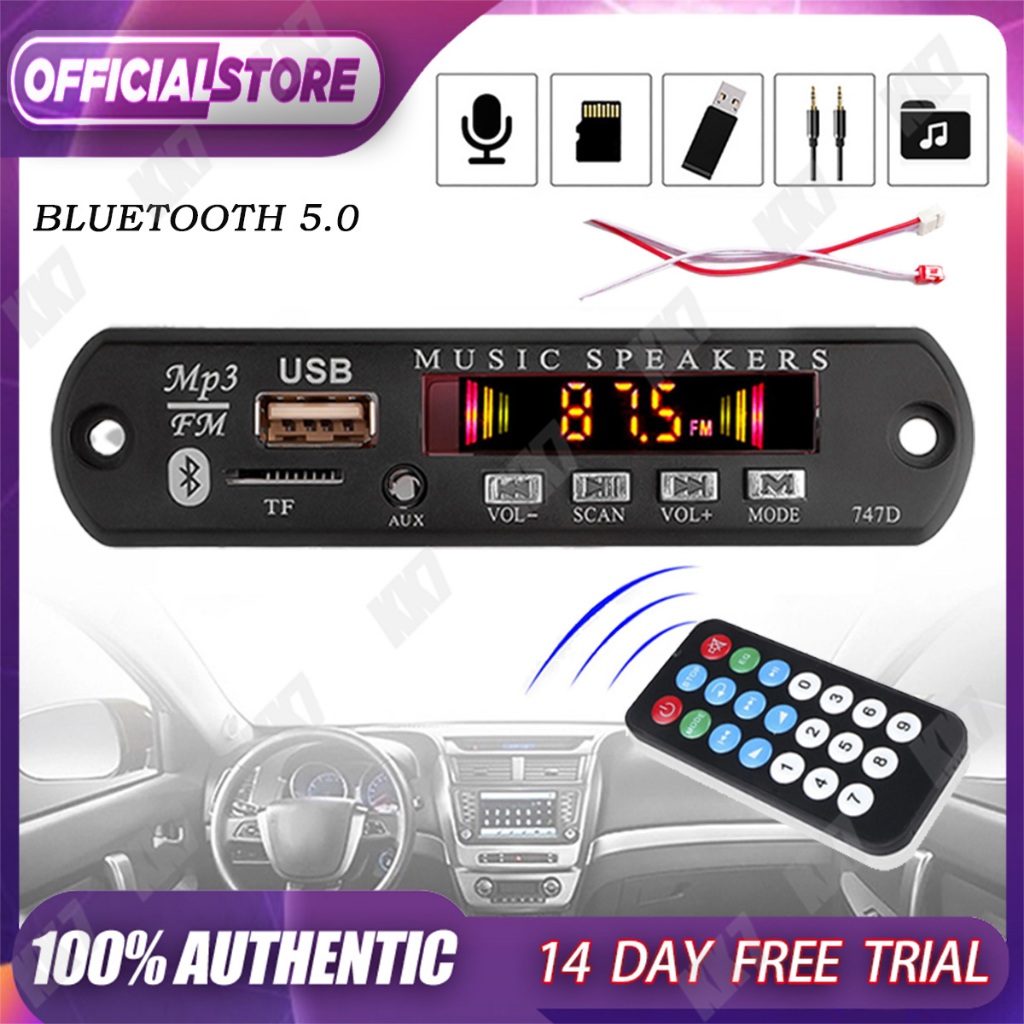KIT MODUL MP3 BT KIT MP3 KIT PEMUTAR LAGU PLAYER BLUETOOTH Kit Remote Usb Bluetooth 5.0 Bluetooth