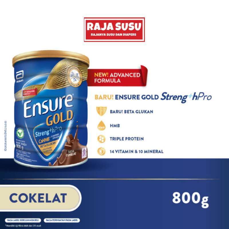 ENSURE GOLD COKELAT 800GR - RAJA SUSU