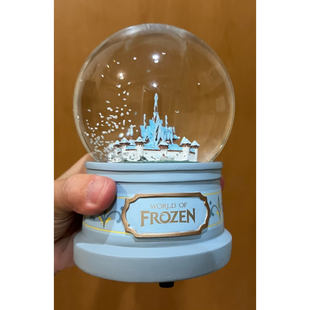 World of Frozen - Snow Globe with Let It Go Manual Music - Original Disneyland Hong Kong