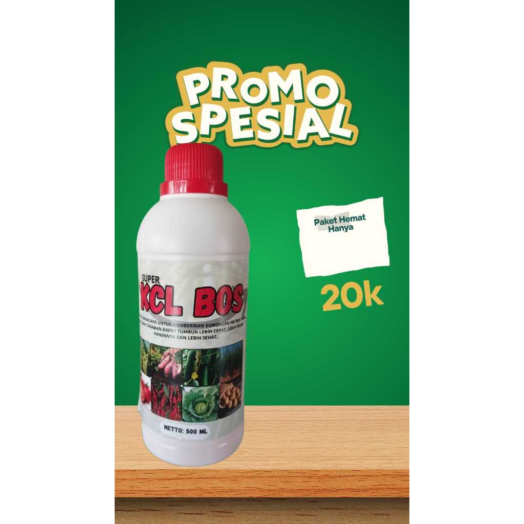 Pupuk Cair semprot & kocor kcl bos pembesar buah / kcl cair boster buah / pupuk buah / kcl untuk pad