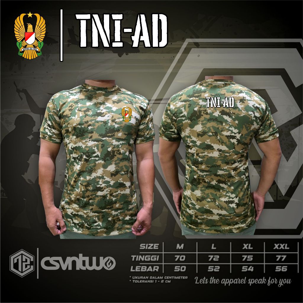 kaos jersey LORENG daleman PDL terbaru / loreng tni AD / TNI AL / TNI AU