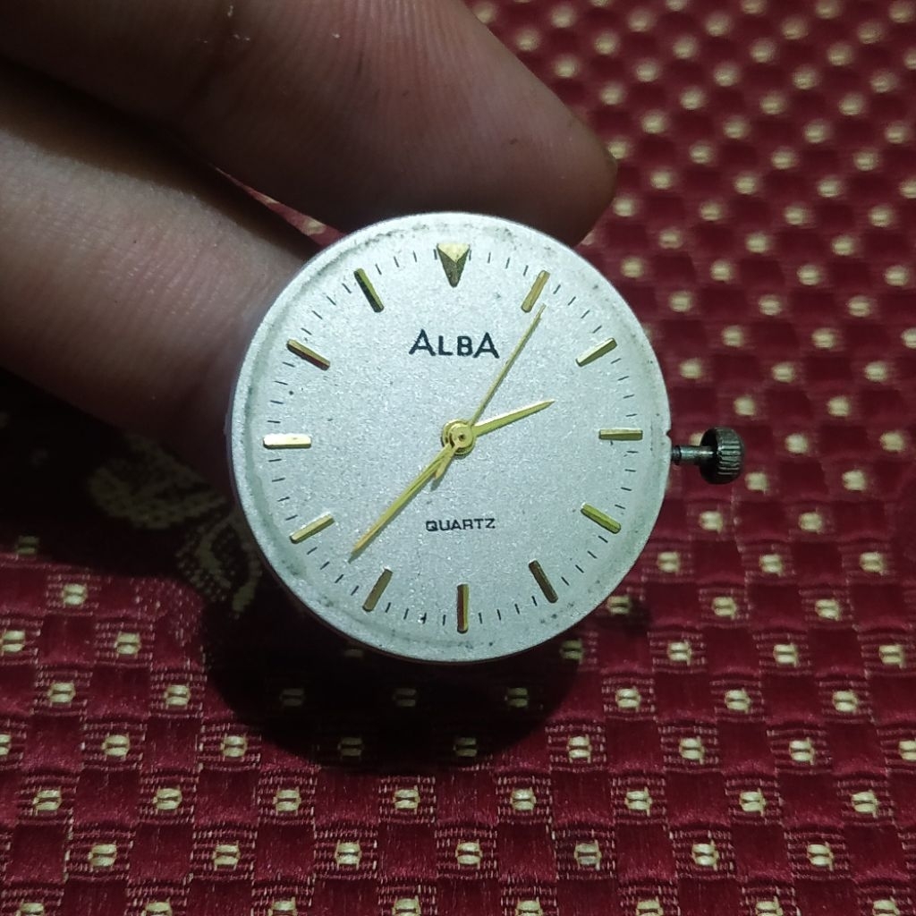 dial jam tangan pria alba quartz