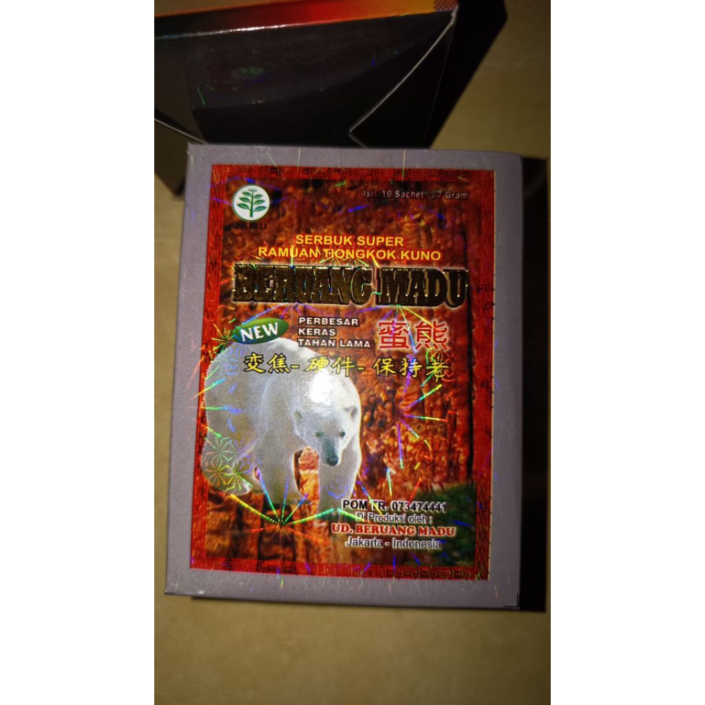 Beruang madu serbuk. original