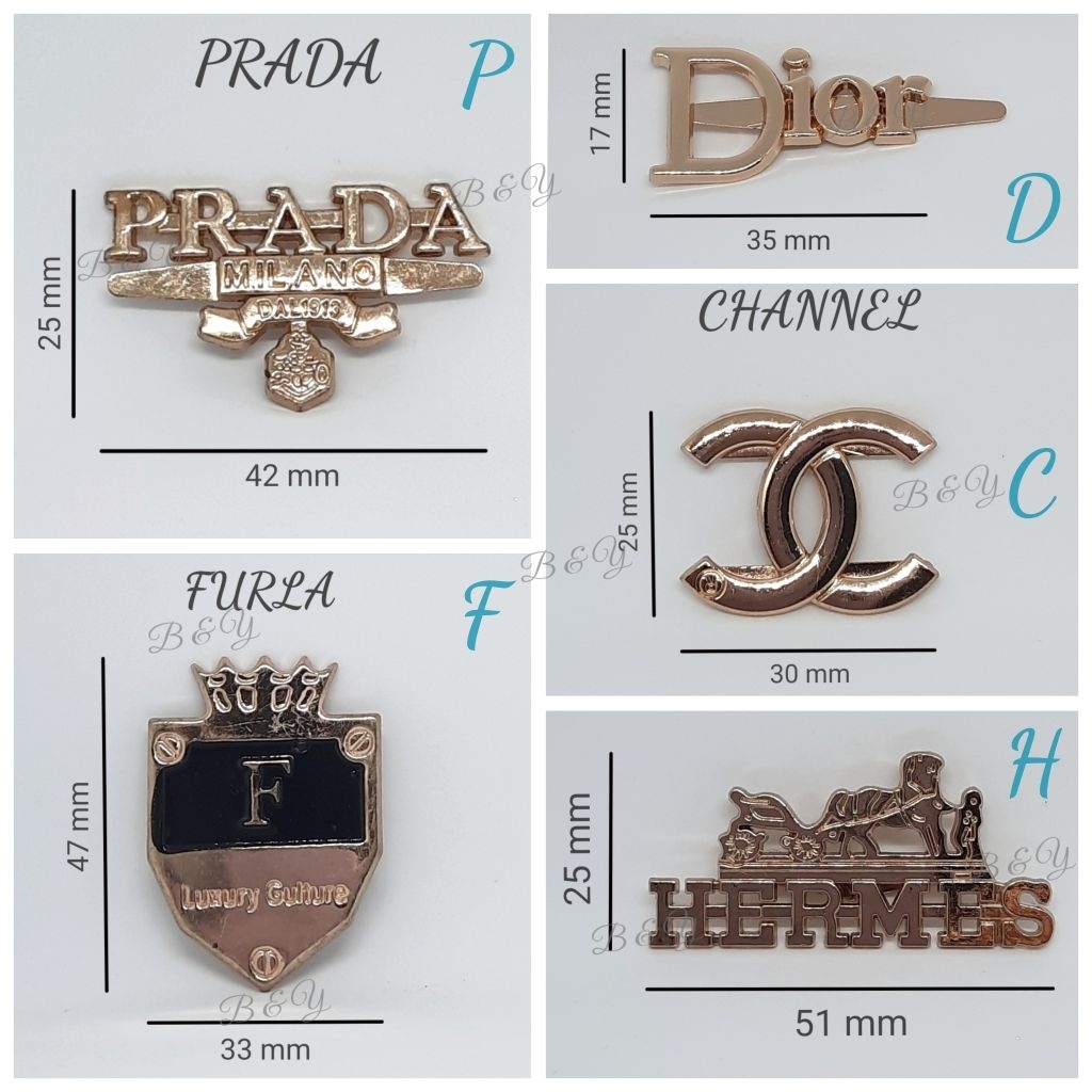 Bros Logo Brand / Aksesoris Tas Brand