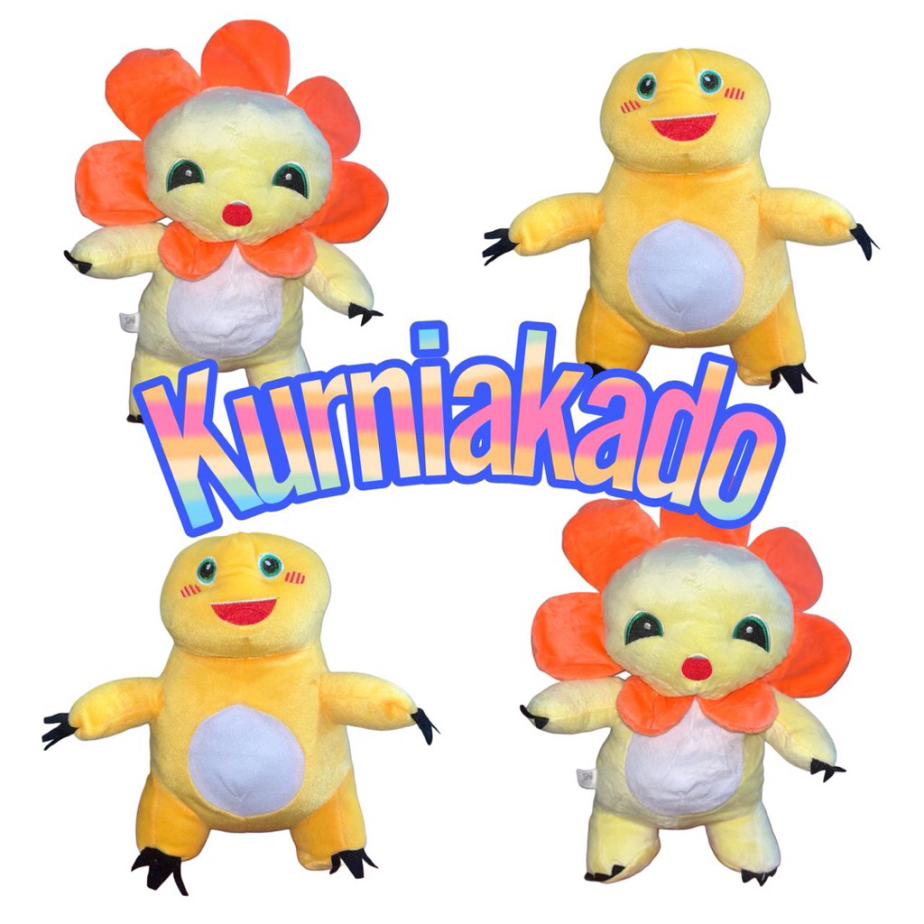 Boneka nailong dino kuning miniso boneka nailong susu naga fierce doll dekstop boneka nailong viral 