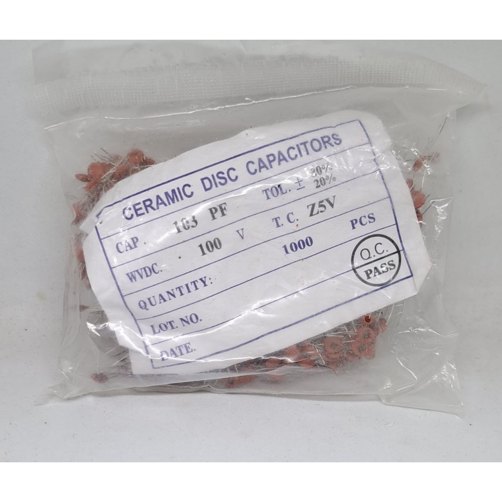 Kapasitor keramik 104 capacitor ceramic 10 n  1000Pcs