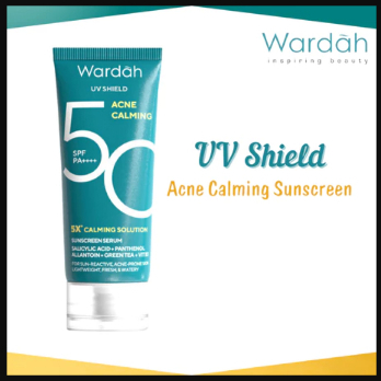Wardah UV Shield Acne Calming Sunscreen Serum SPF 50 PA++++ 40ml | KEMASAN REJECT