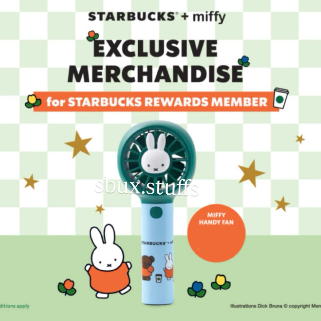 Original Starbucks Summer Mini Neck Pillow Handy Fan Tumbler Mug Coffee Wonders Await Miffy Bag Beam