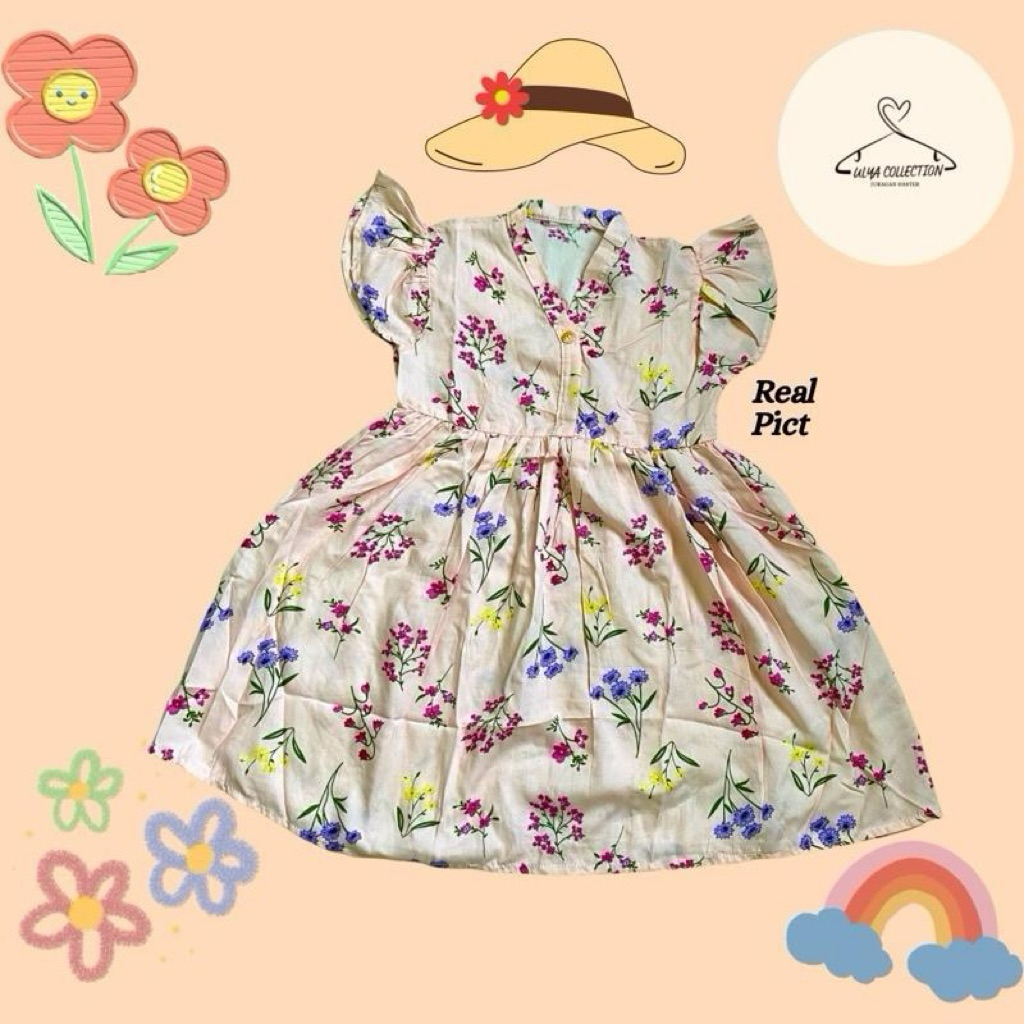 Daster Anak Dress Anak Rayon Premium 0-12 Tahun Daster Anak TERMURAH Tangan Pertama Katun Rayon Prem