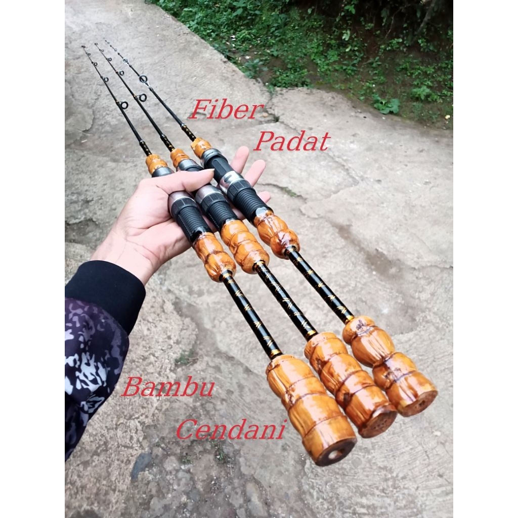 Joran Udang Galah Gagang Bambu Cendani