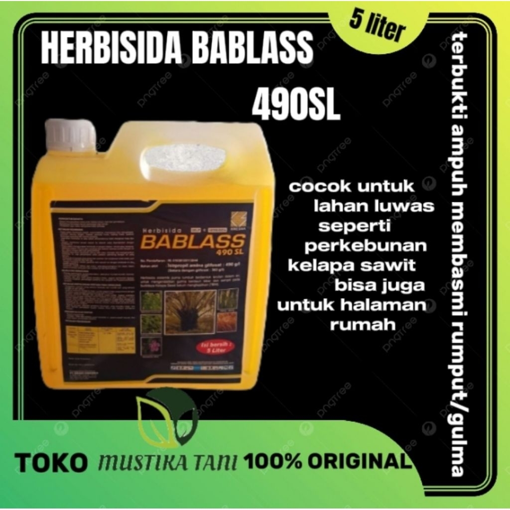 bisa CODherbisida bablass kemasan 5 liter/obat rumput bablass 5 liter/obat pertanian sawit