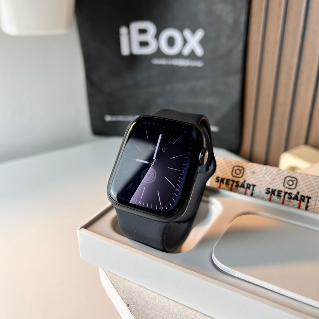 Apple Watch Series 8 45mm iBox Black iwatch Battery Health 93%