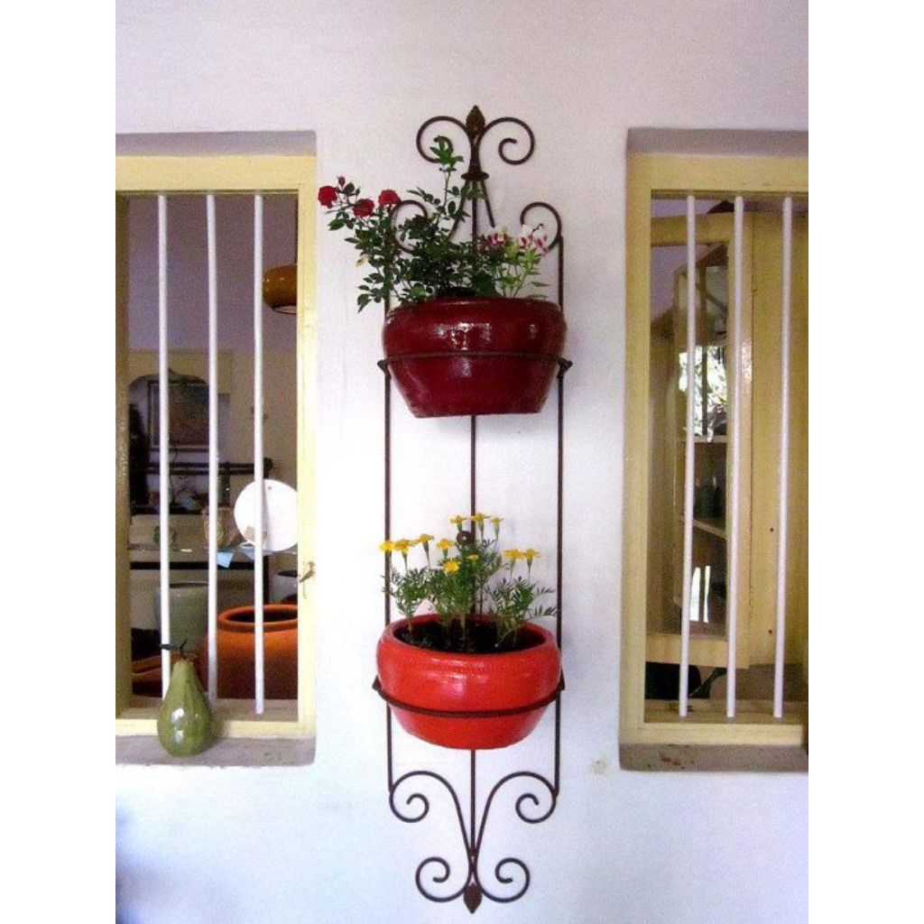 rak bunga dinding/ rak pot dinding