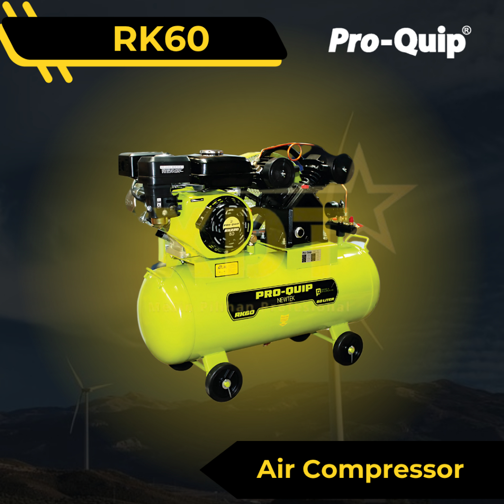 ProQuip RK60 Mesin Kompresor Angin Udara 1/2 HP 60 Liter Air Compressor PROQUIP RK 60