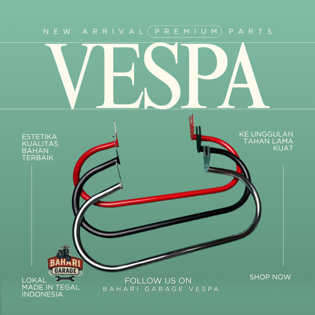 FootStep  Step Motor Pijakan Kaki Vespa Super Sprint PX EXCEL VBB