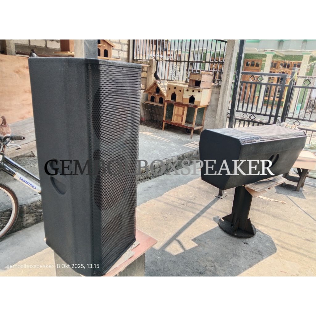 Box 15 inch double box speaker sr 15 inchi dua lubang
