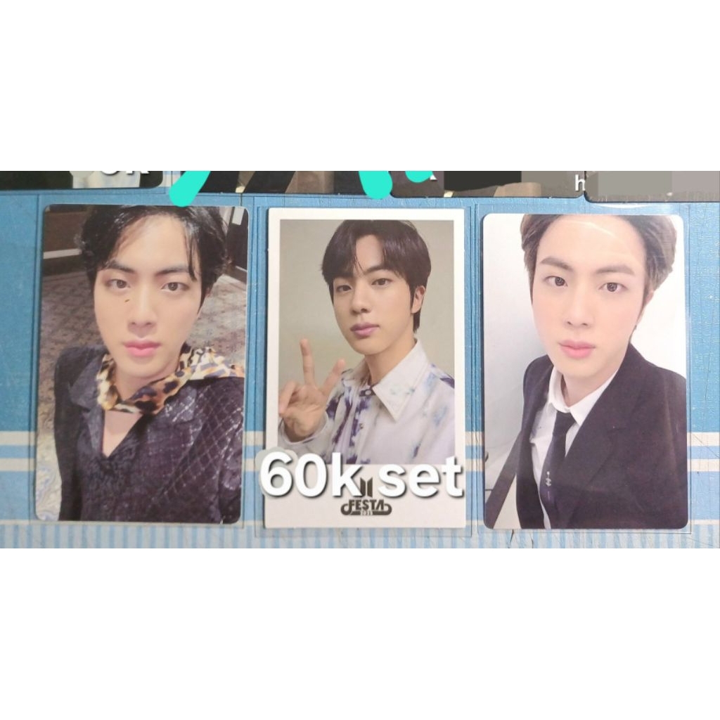 kertas muka pc photocard jin bts jinnie happy seokjin weverse shop sale pob pc memories 2020