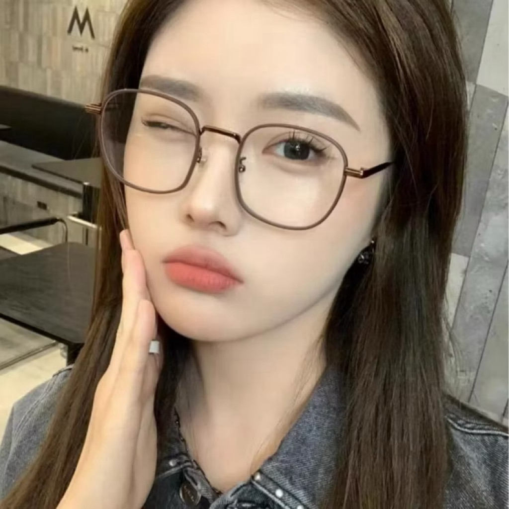 [TERMURAH] KACAMATA PHOTOCROMIC ANTIRADIASI BULAT STYLE KOREA KEKINIAN