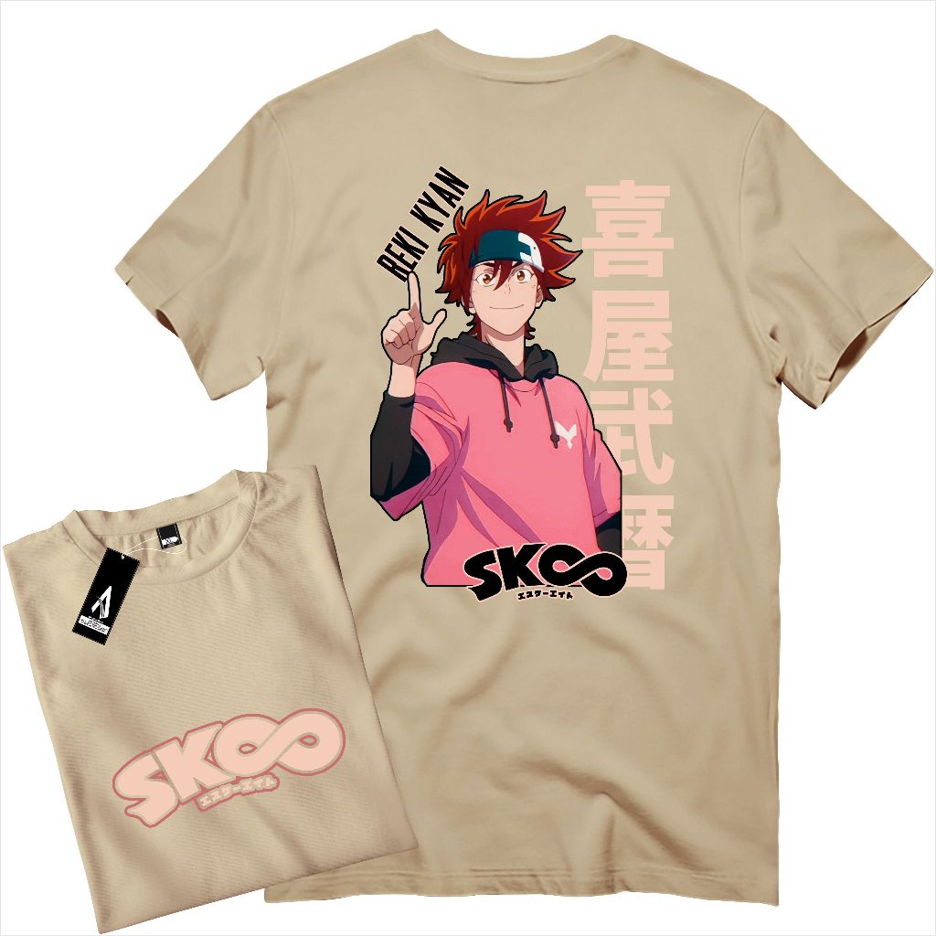 Kaos Anime Reki kyan Sk8 The Infinity Cotton Combed 30s Premium