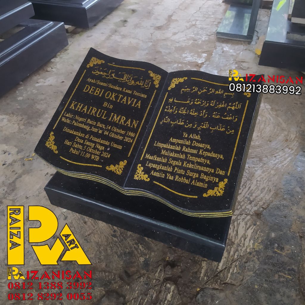 Batu nisan marmer granite import double