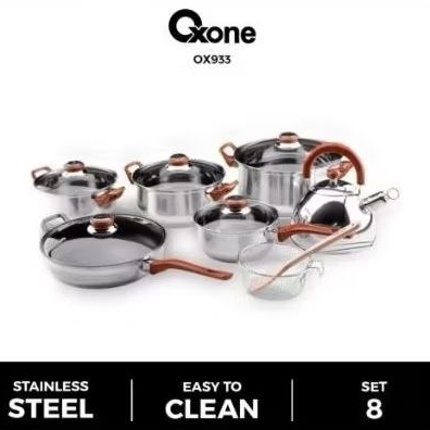 Preloved Panci set Oxone stainless steel teko