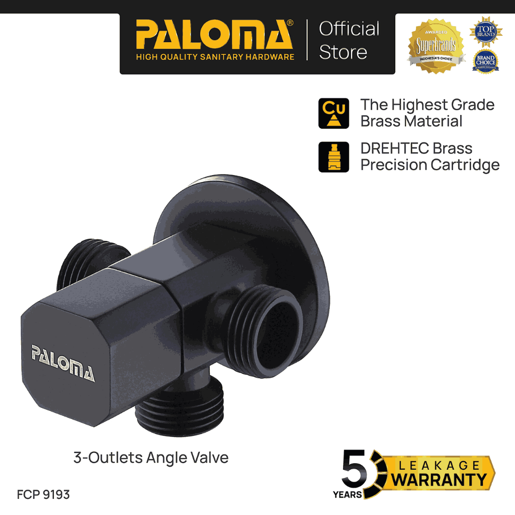 PALOMA FCP 9193 Keran Stop Cabang Keran Toilet Keran WC Keran Jet Shower Wall Tembok Keran Water Air