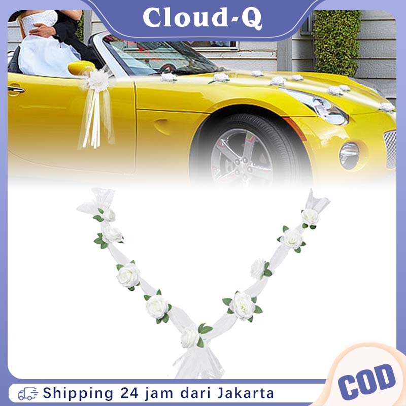 1Set Bunga Mobil Pengantin / Pita Mobil Pengantin Bunga / Bunga Mobil Pengantin