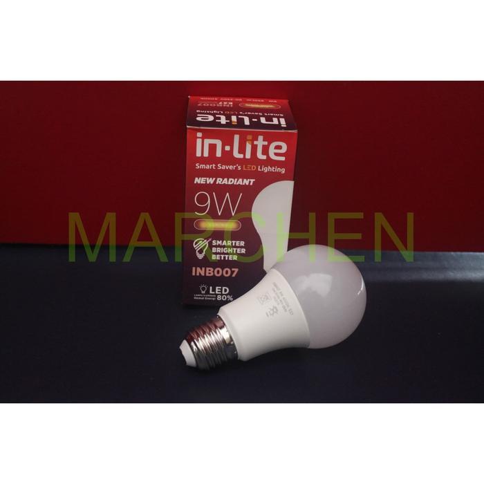 LED Bulb 9W 4000K Lampu Bohlam LED 9 Watt Natural White | IN-LITE