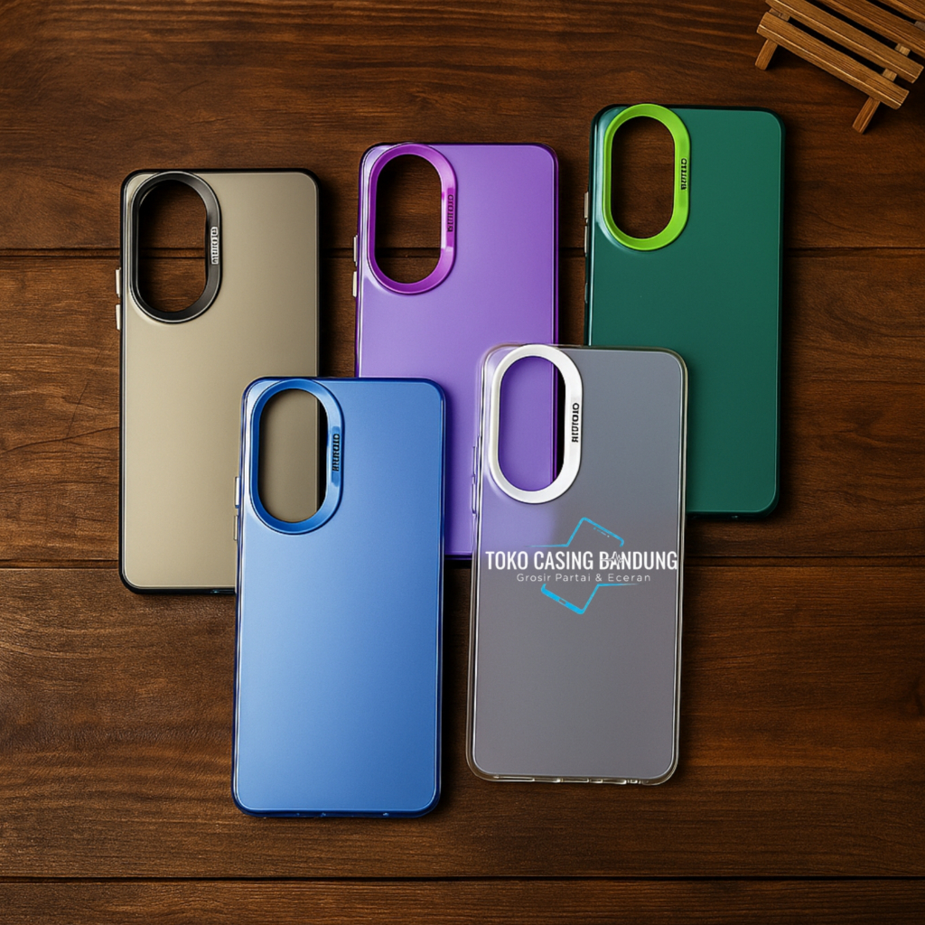 CASE OPPO A58 4G HYBRID HARDCASE IMD PLATE HOLOGRAM WARNA