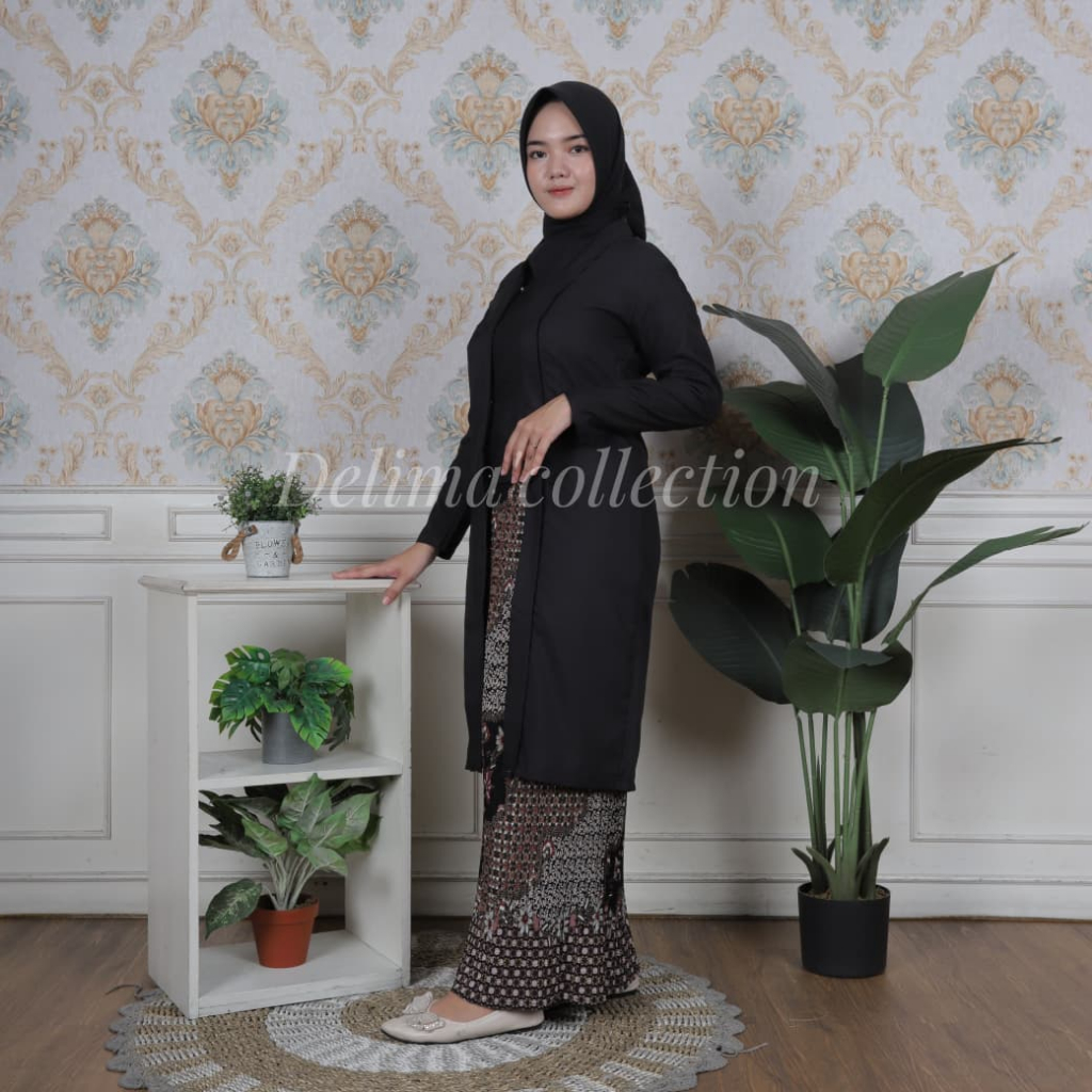 Kebaya Kutubaru Tunik Polos / kebaya tradisional / kebaya katun