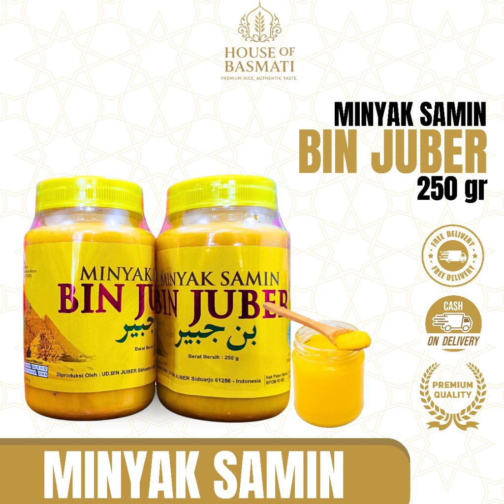 MINYAK SAMIN BIN JUBER 250 gr – LEBIH HARUM, LEBIH SEHAT | HOUSE OF BASMATI