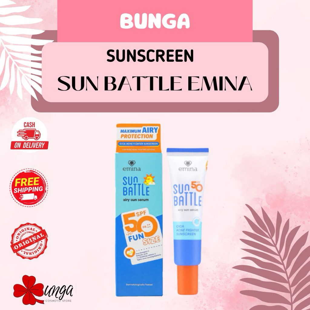 BUNGA-Sunscreen Sun Battle Emina SPF 50/ Sunscreen Emina Fun Size/Sunscreen Emina