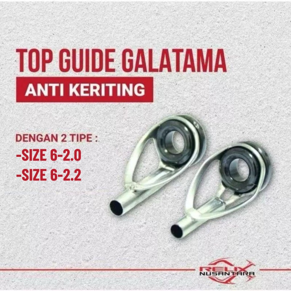 ujung marit dobel keramik anti kriting ujung marit joran pancing